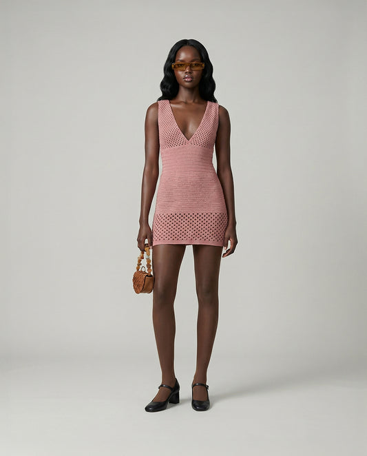 Calado Knitted Minidress