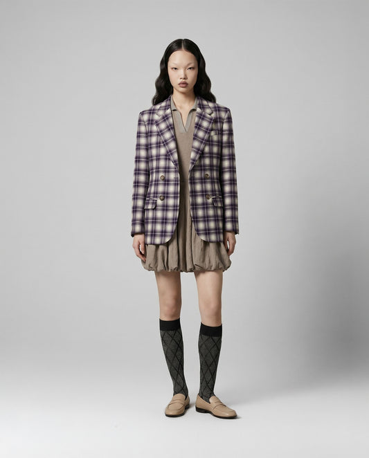 Madras Plaid Blazer