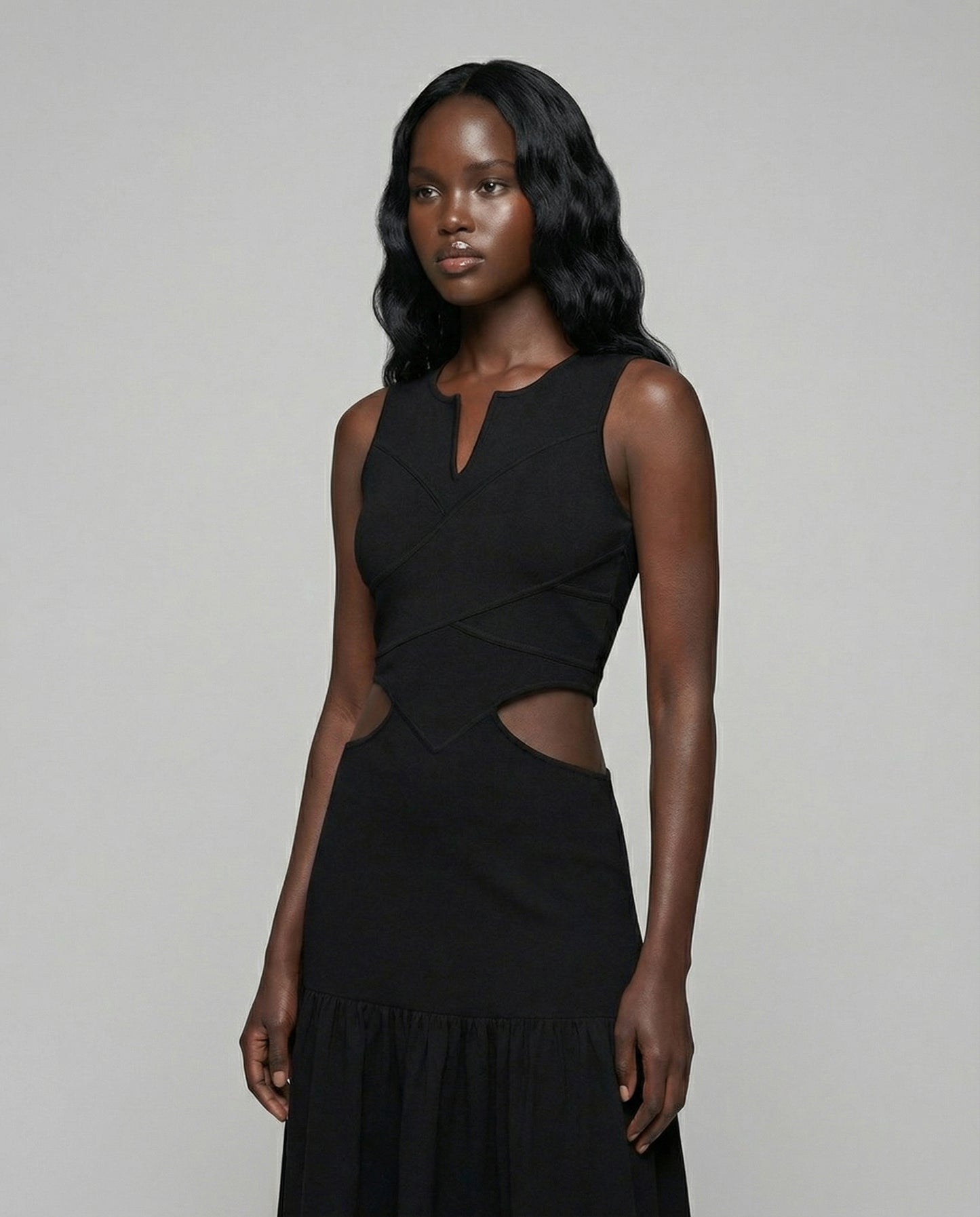 Black Cut Out Dress