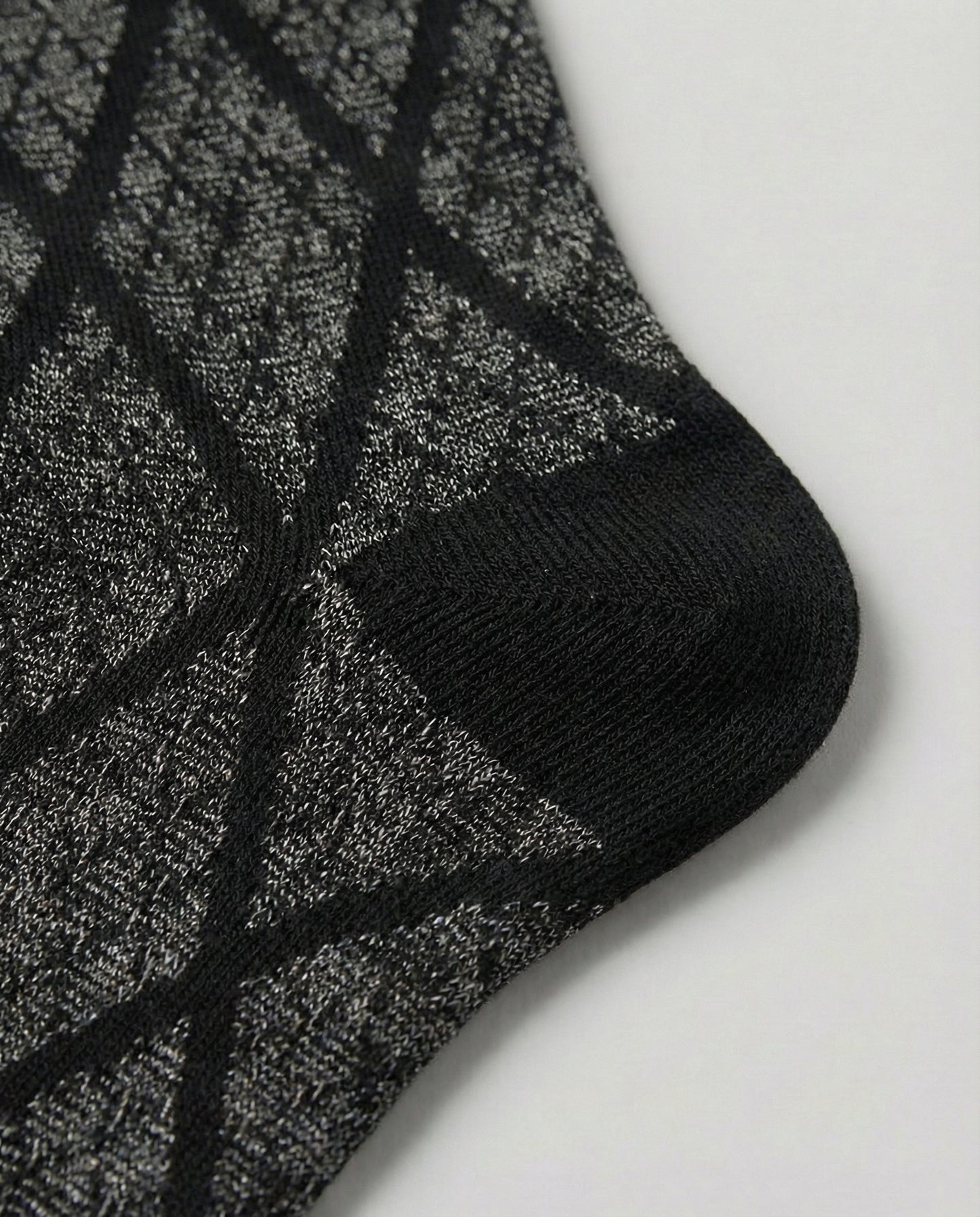 Black Argyle Socks