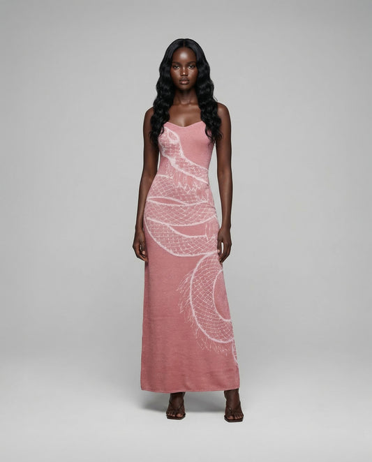 Pink Snake Dress