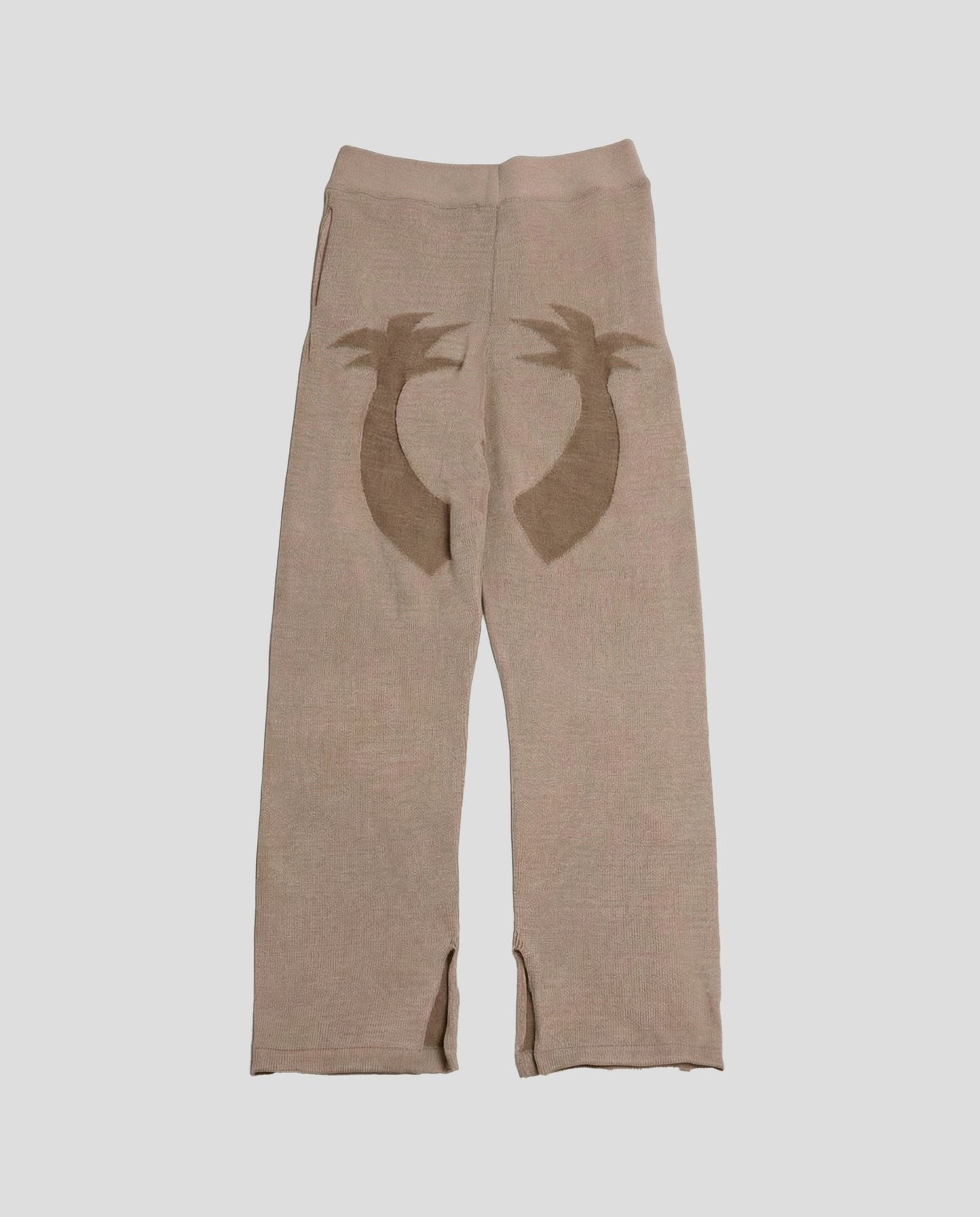 Palm Knitted Brown Jogger
