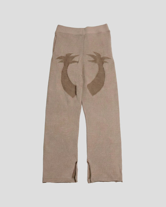 Palm Knitted Brown Jogger