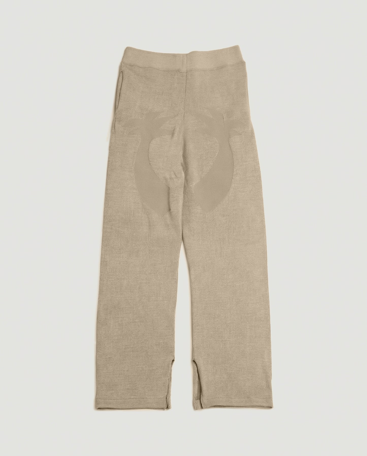 Palm Knitted Beige Jogger