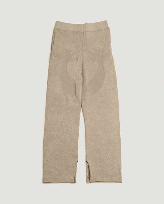 Palm Knitted Beige Jogger