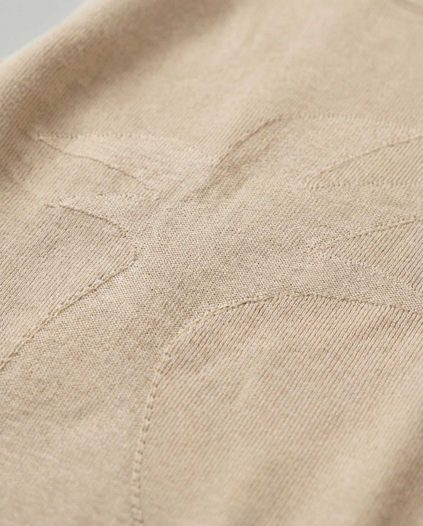 Palm Knitted Beige Jogger