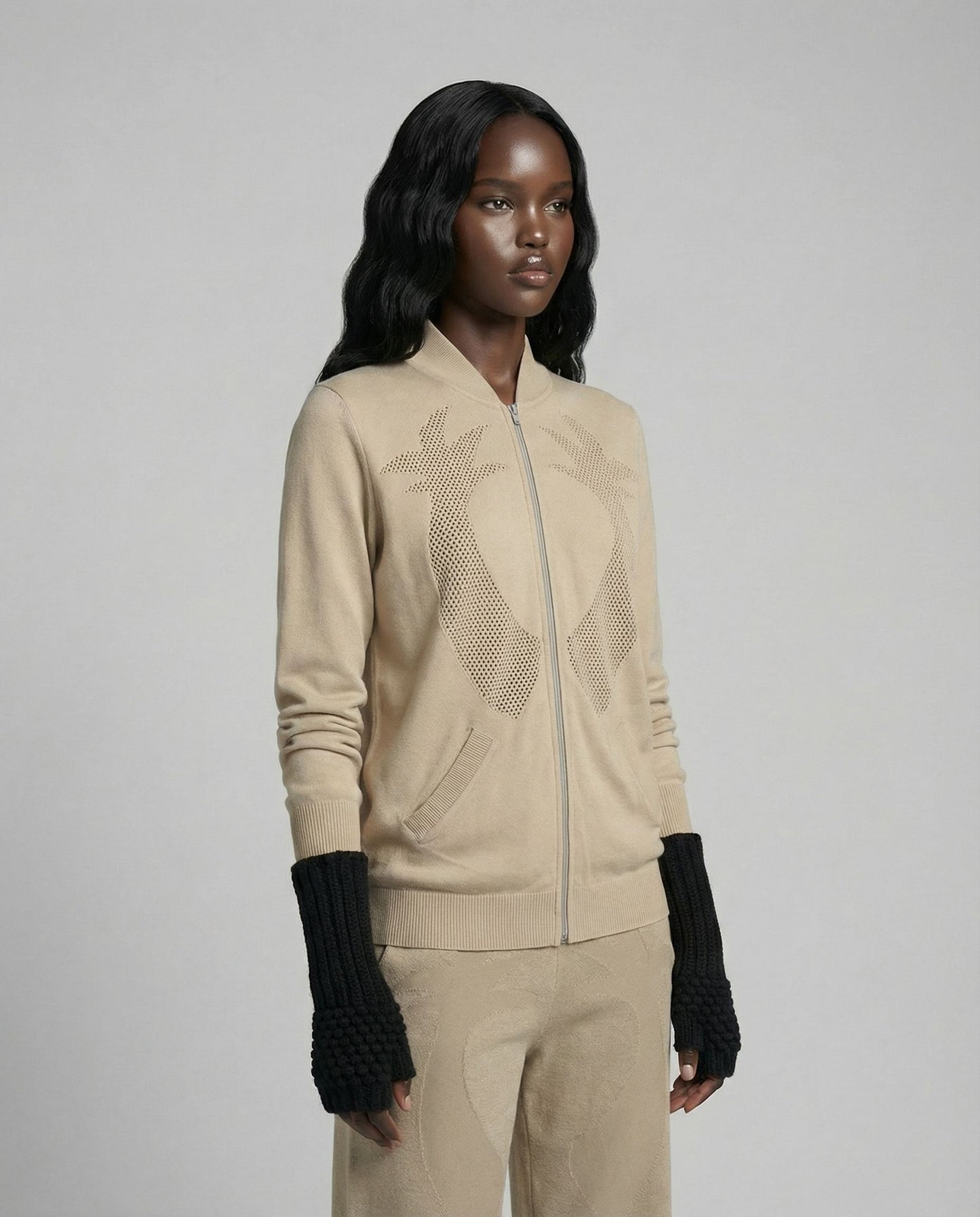 Palm Knitted Jacket