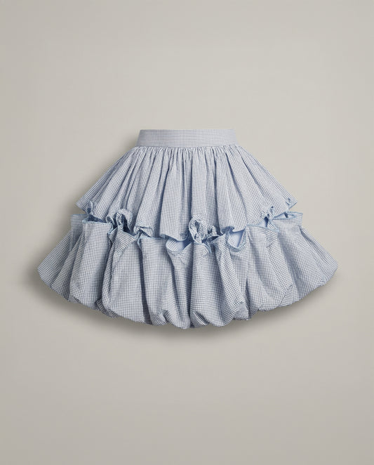 Pollera Blue Miniskirt