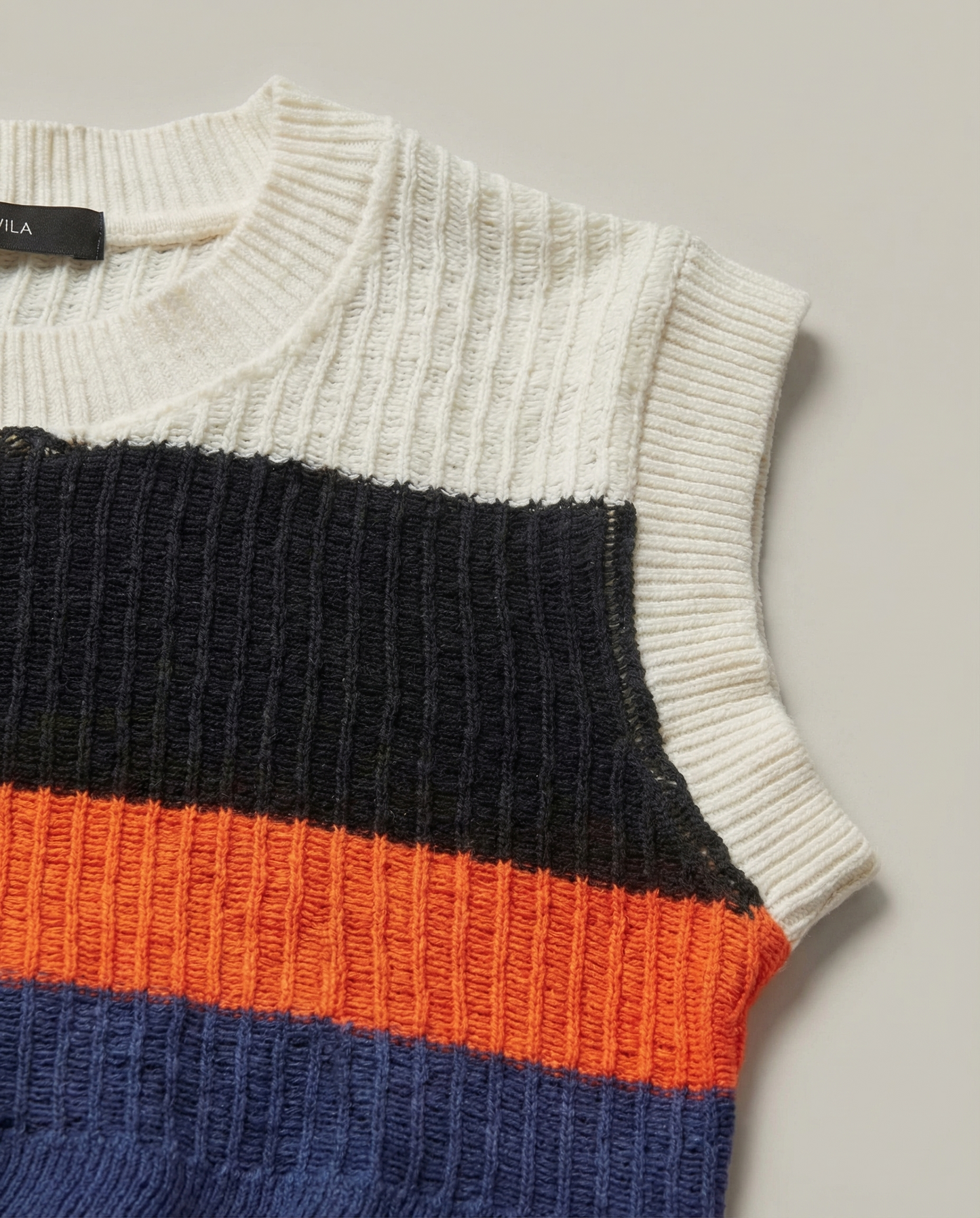 Striped Calado Mini Crop Top