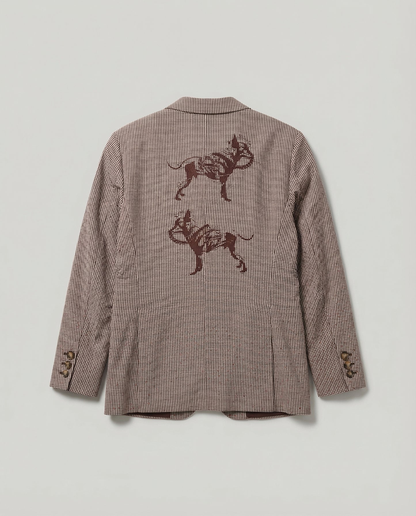 Two Doggie Seersucker Jacket