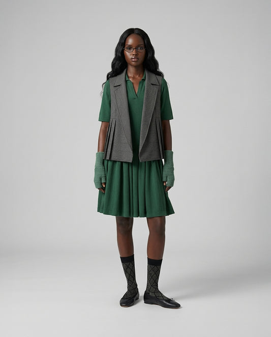 Equestrian Pleated Vest