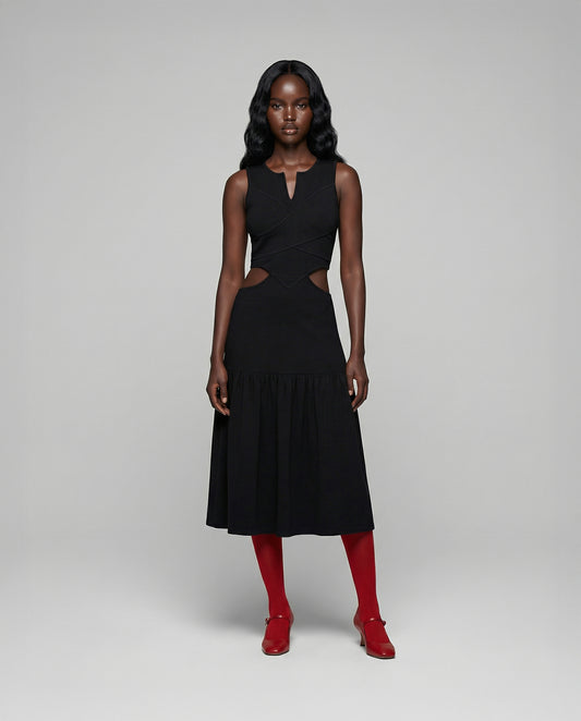 Black Cut Out Dress