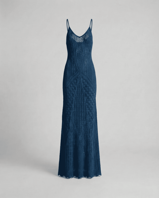 Deep Blue Mermaid Dress