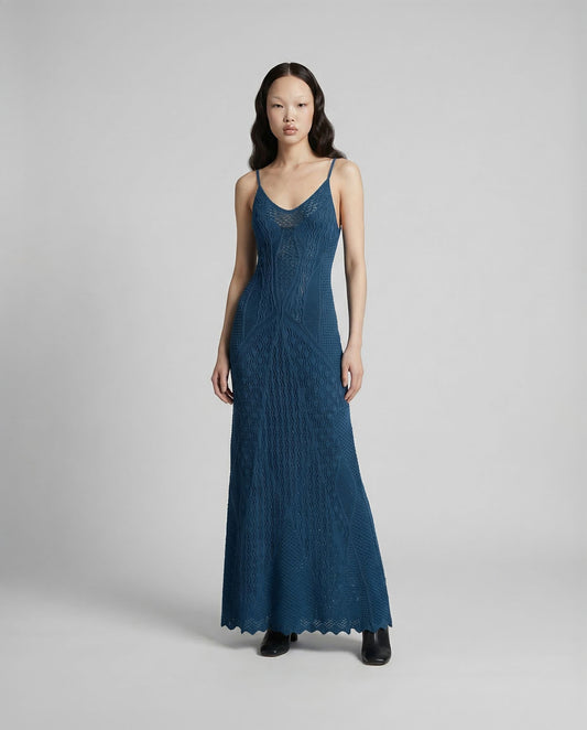 Deep Blue Mermaid Dress