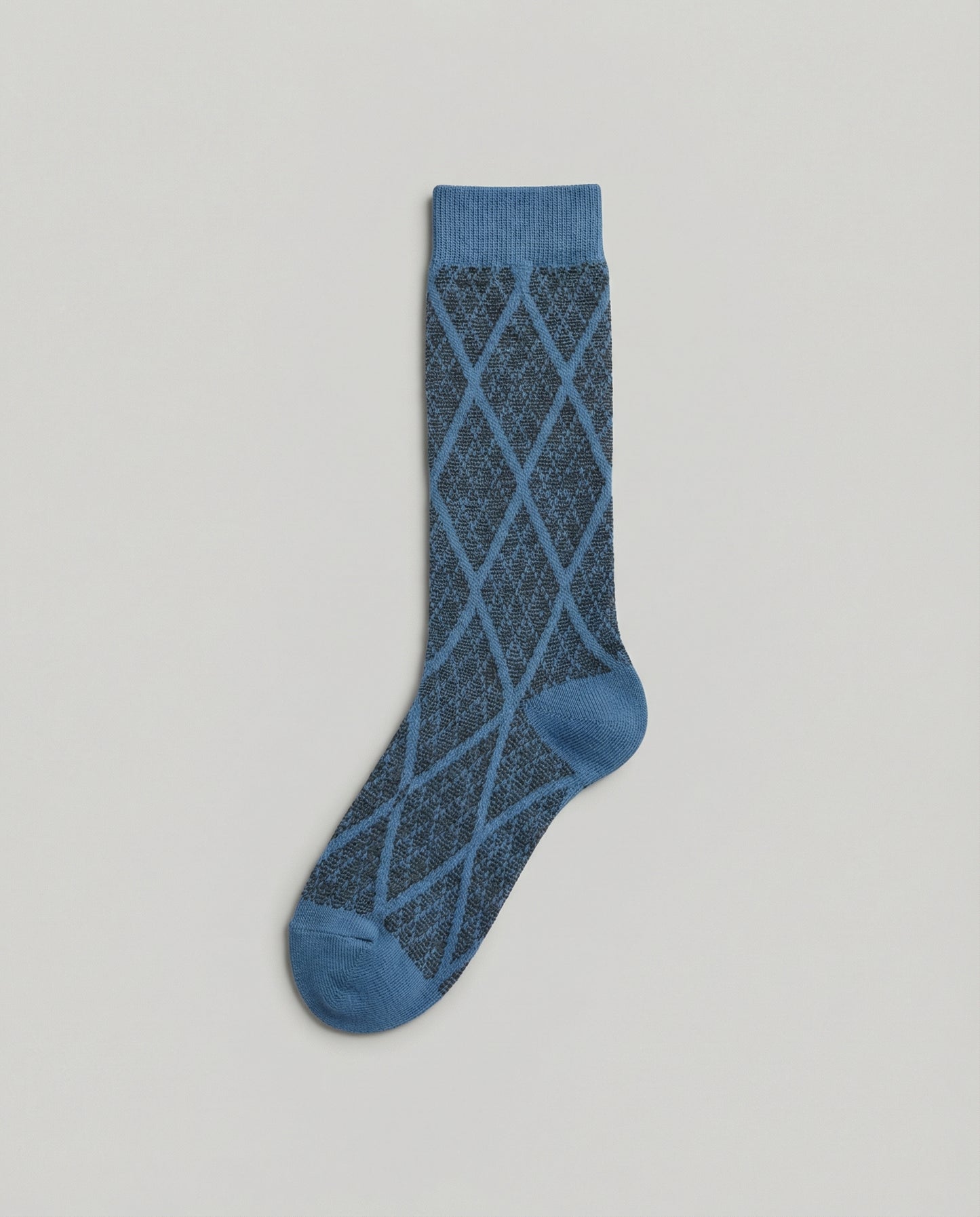 Blue Argyle Socks