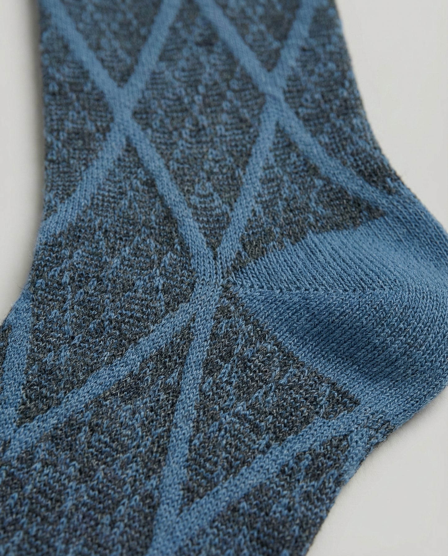 Blue Argyle Socks