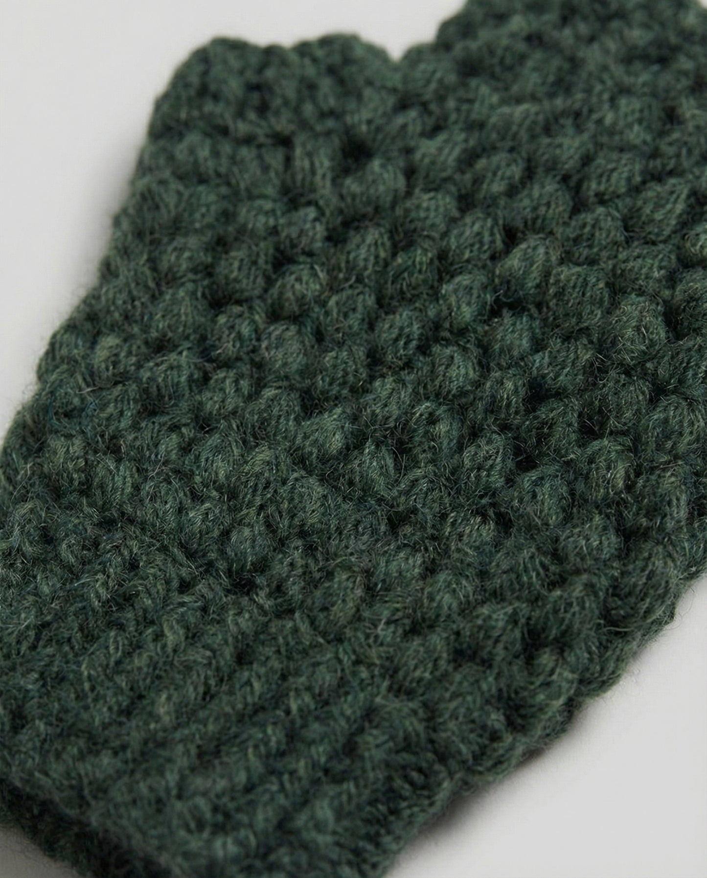 Sierra Knitted Dark Green Fingerless Gloves