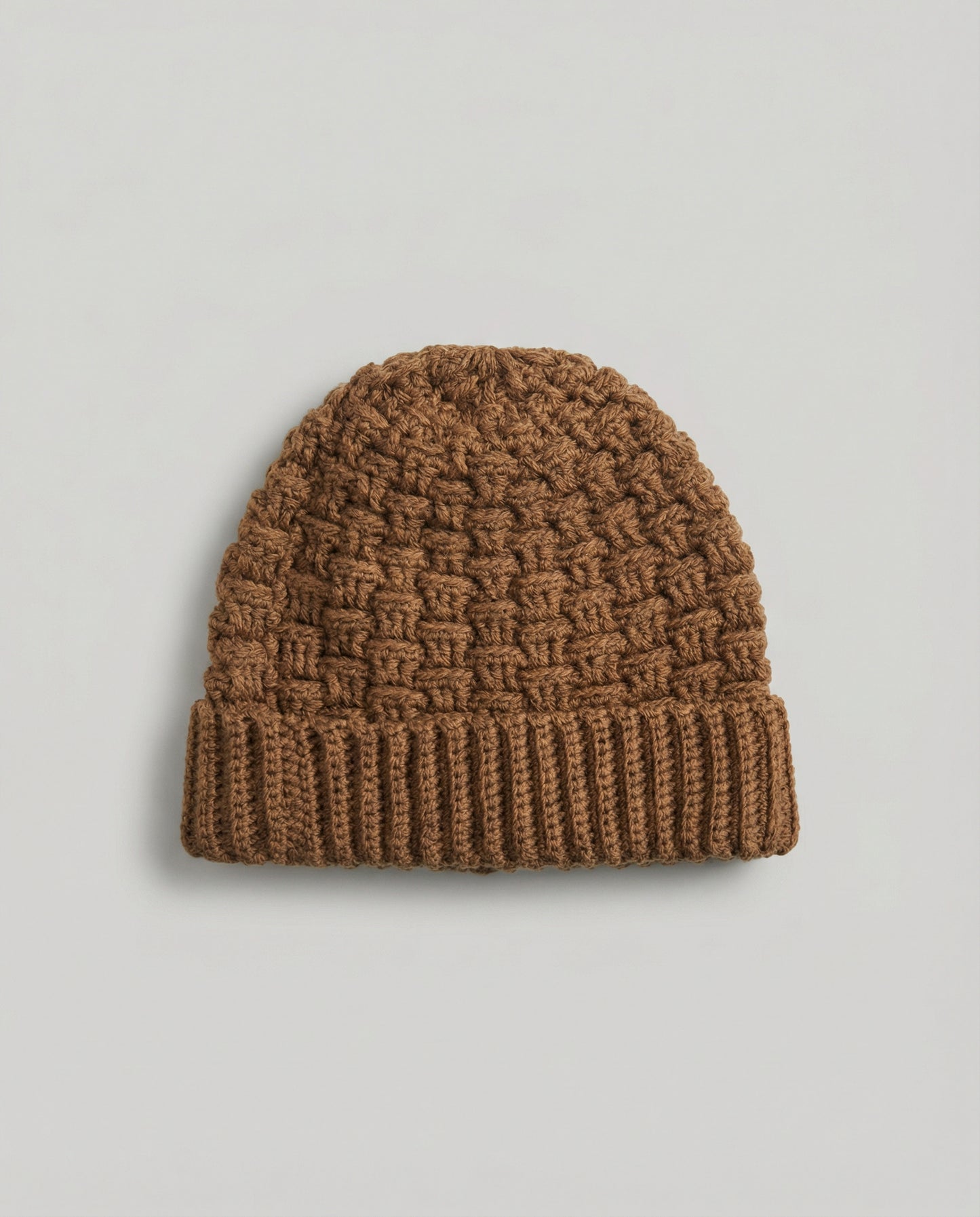Sierra Knitted Warm Brown Beanie