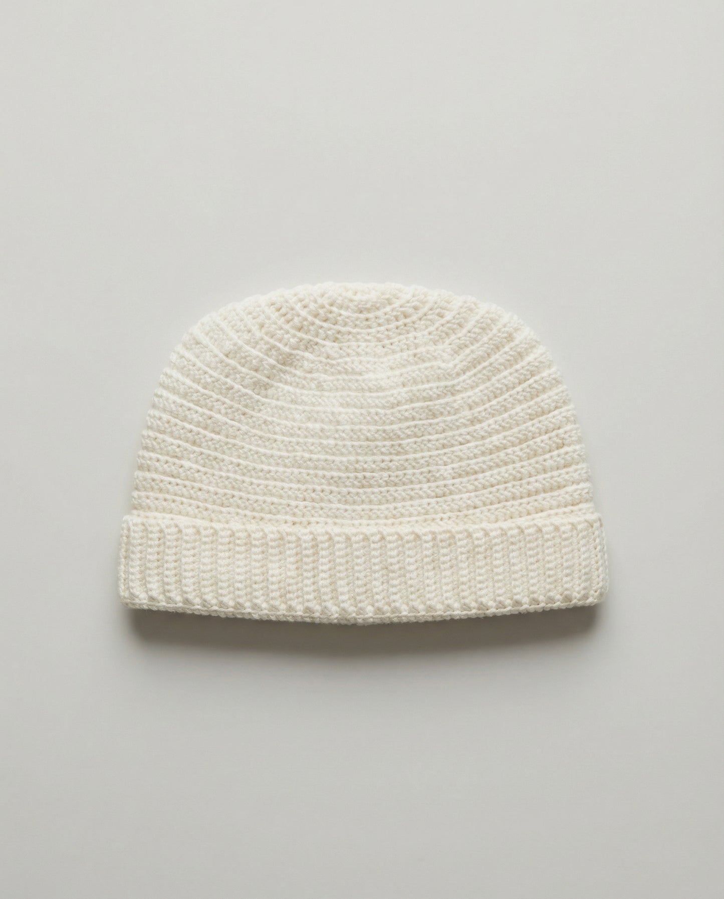 Sierra Knitted White Beanie