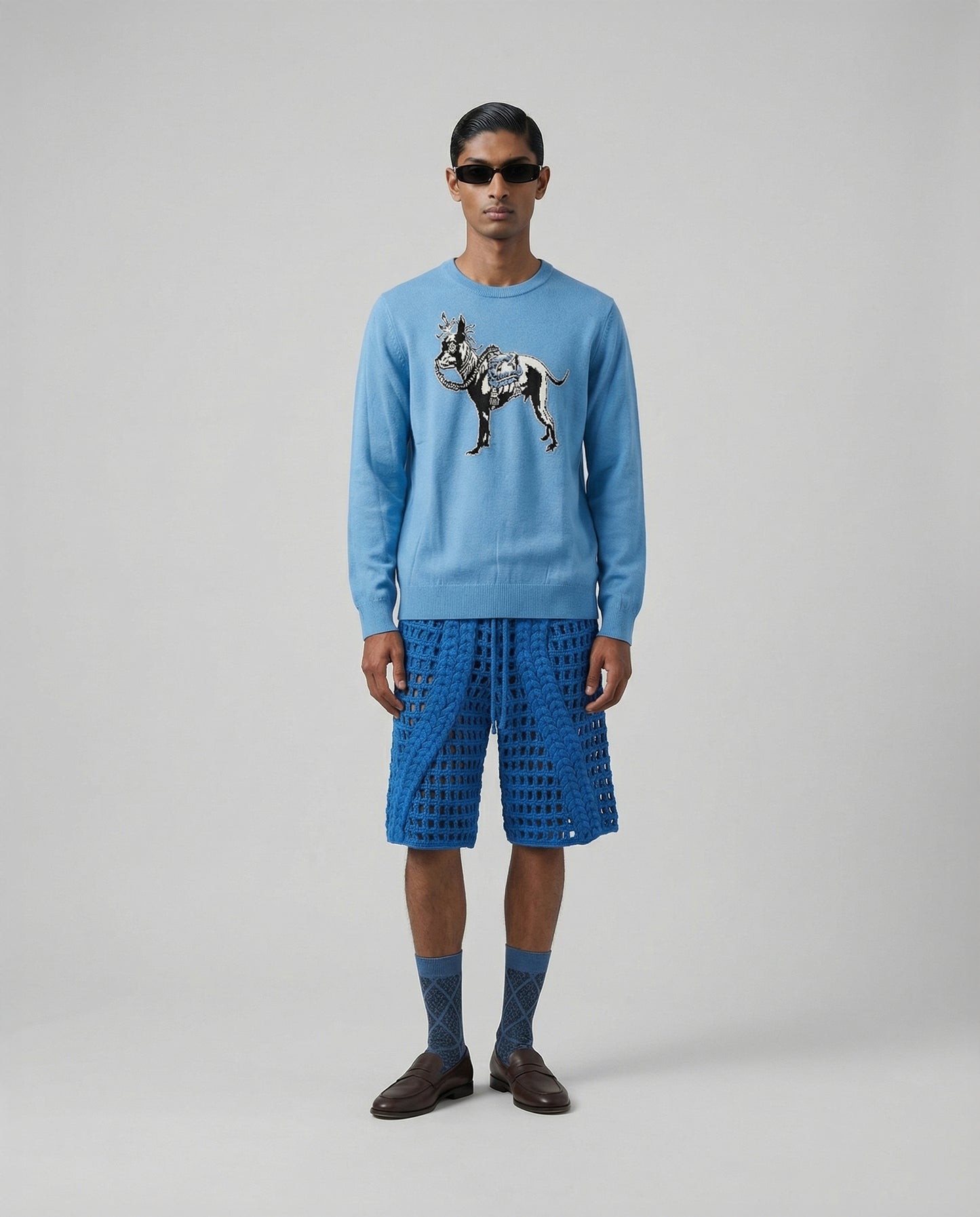 Light Blue Doggie Sweater