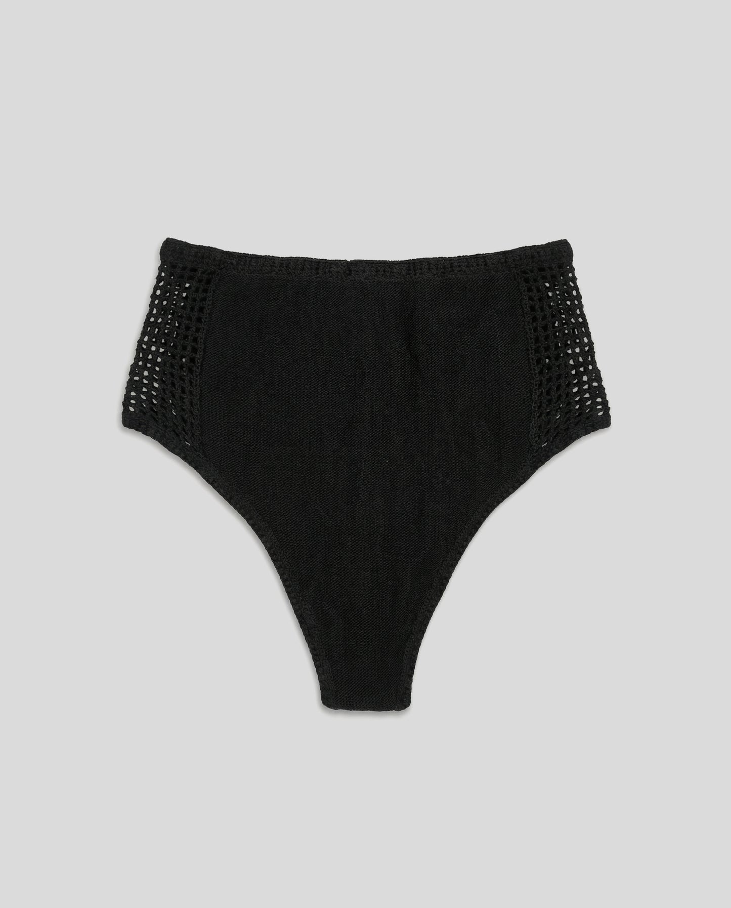 Black Crochet Shorts