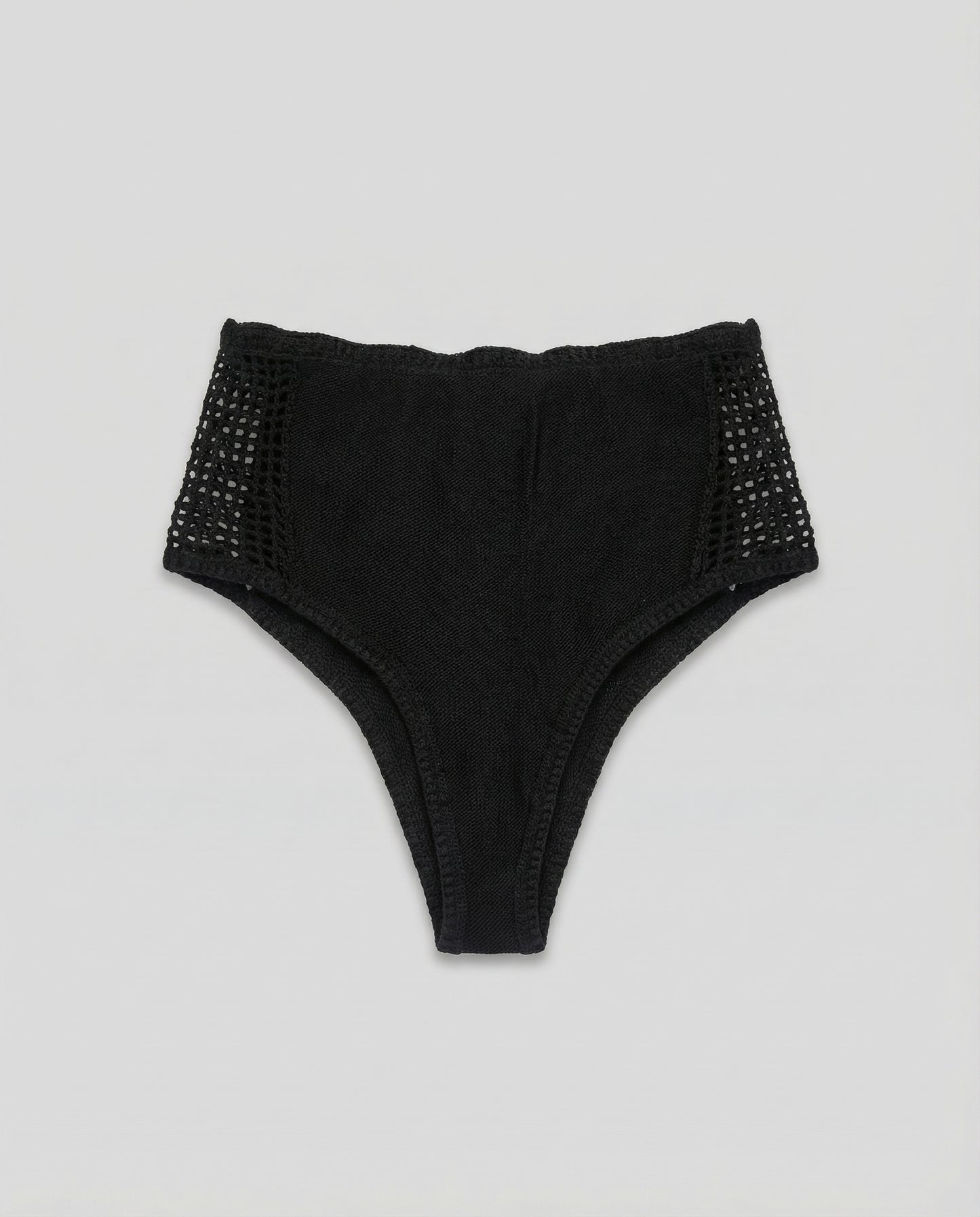 Black Crochet Shorts