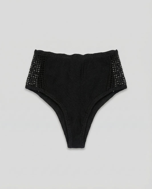 Black Crochet Shorts